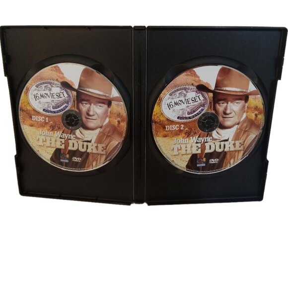 DVD Movie John Wayne The Duke 2 Disc 16 Movie Set In Black And White - Picture 2 of 4
